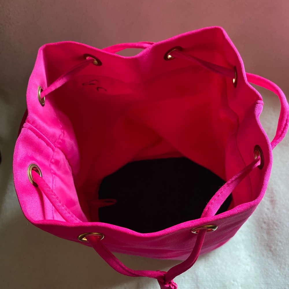 Prada Hot Pink Drawstring Bucket Backpack - Picture 7 of 10